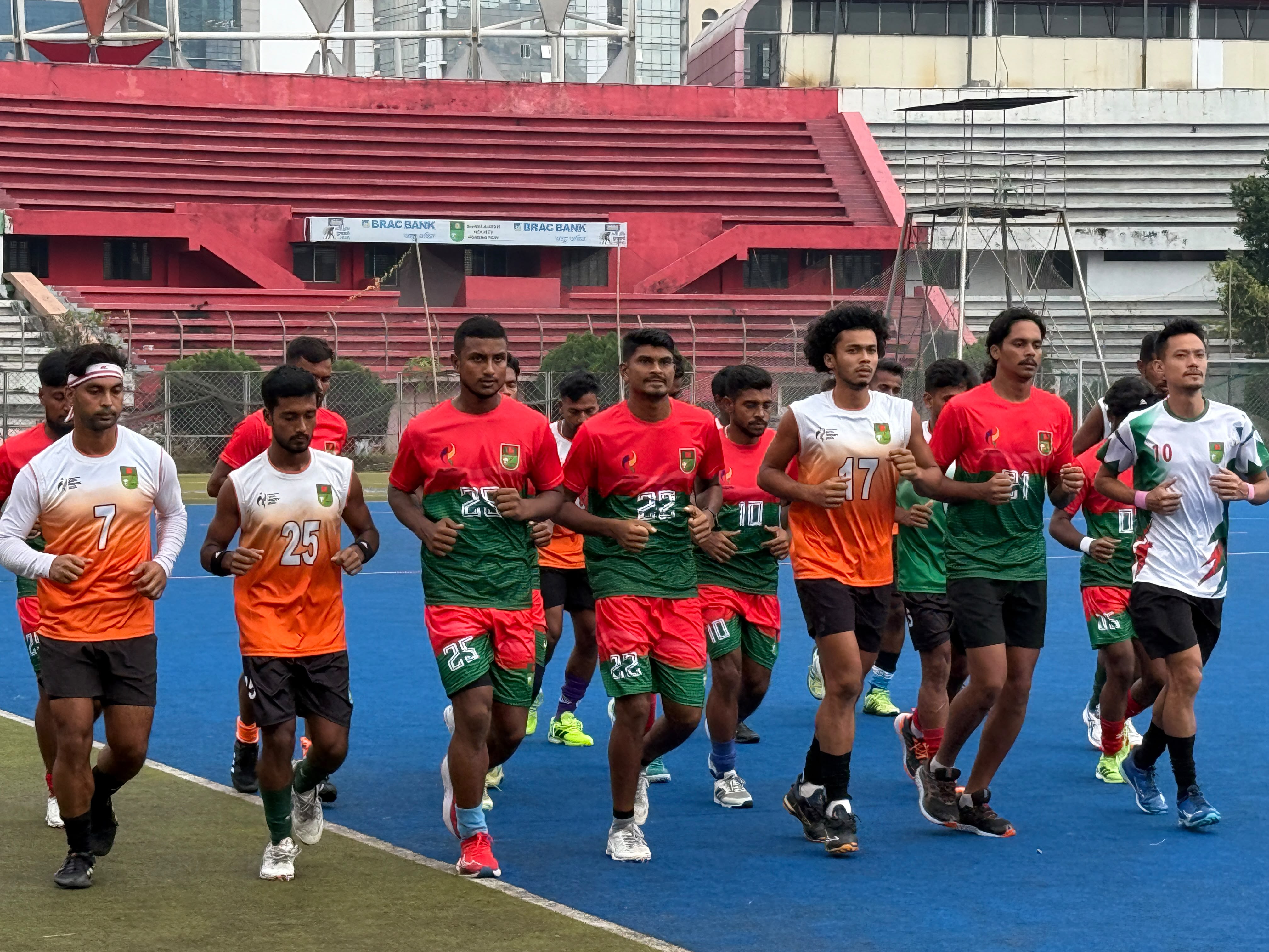 Bangladesh U-20 hockey team meets national team today